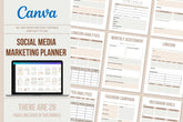 Social Media Marketing PLANNER & TRACKER – 26 Pages